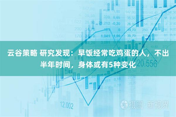 云谷策略 研究发现：早饭经常吃鸡蛋的人，不出半年时间，身体或有5种变化